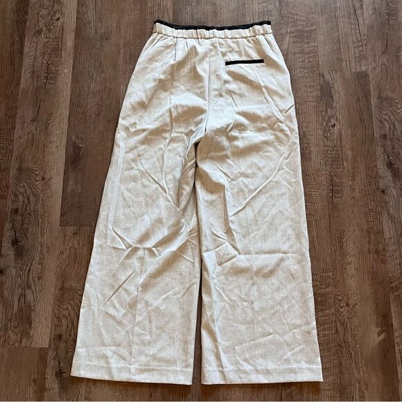 Stylish Gray Trousers by MOTF wide leg stretch waist Large NWT - Picture 6 of 6